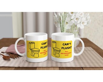 Tazza da infermiera con umorismo da toilette: regalo divertente per l'assistenza sanitaria, in ceramica da 11 once