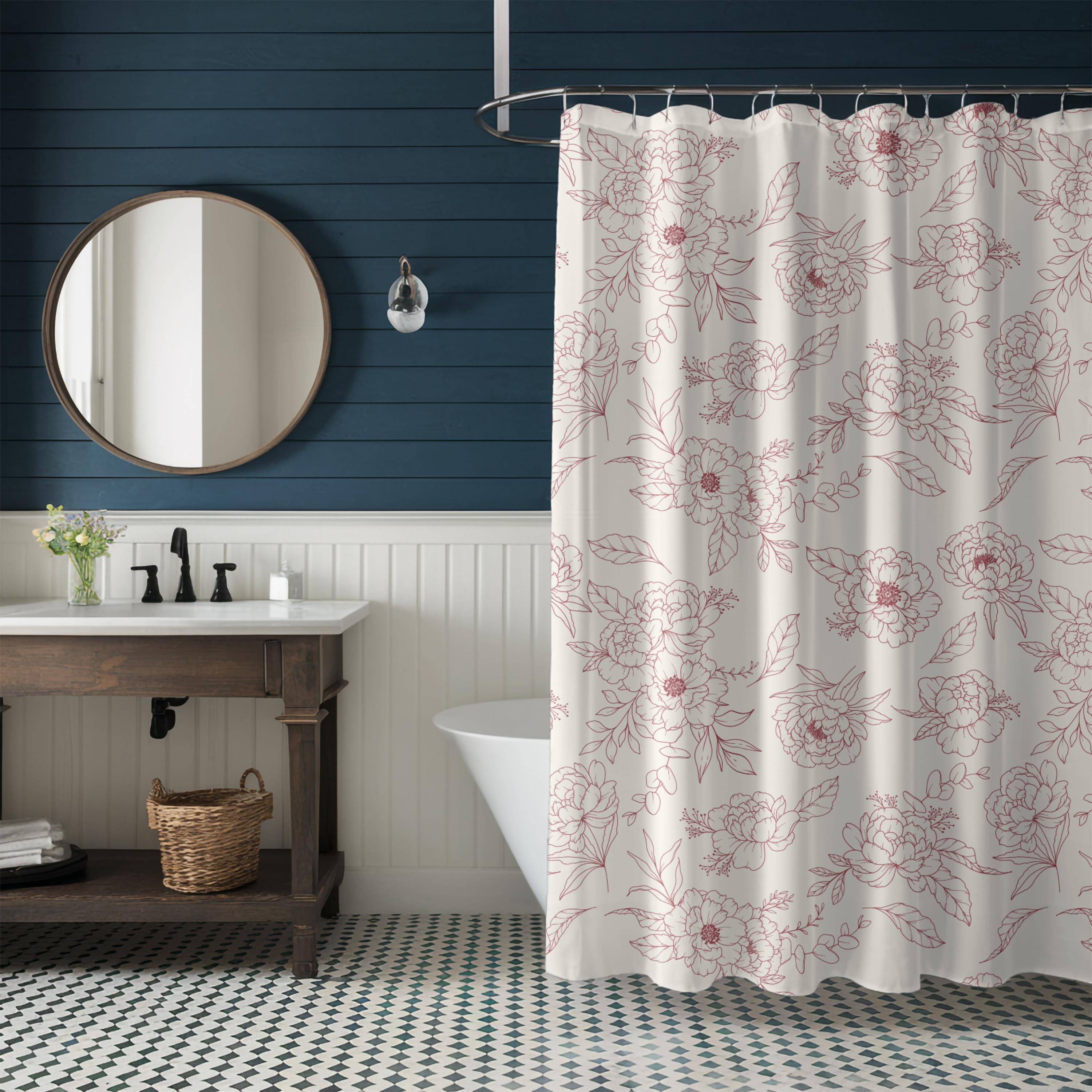 Country House Primitive Cranberry Berry Vine Checked Valance – 14x72 Cotton Curtain Topper