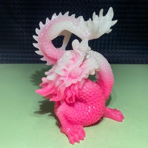 5.3&#39;&#39;+ Pink Luminous stone,quartz crystal,Dragon skull,Home Decoration,hand carved,crystal Dragons,Crystal Gifts 1pc