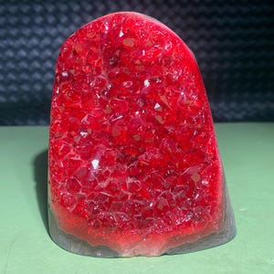 Red Geode quartz Cluster,quartz crystal,Crystal Geode specimen,Home Decoration Crystal Gifts