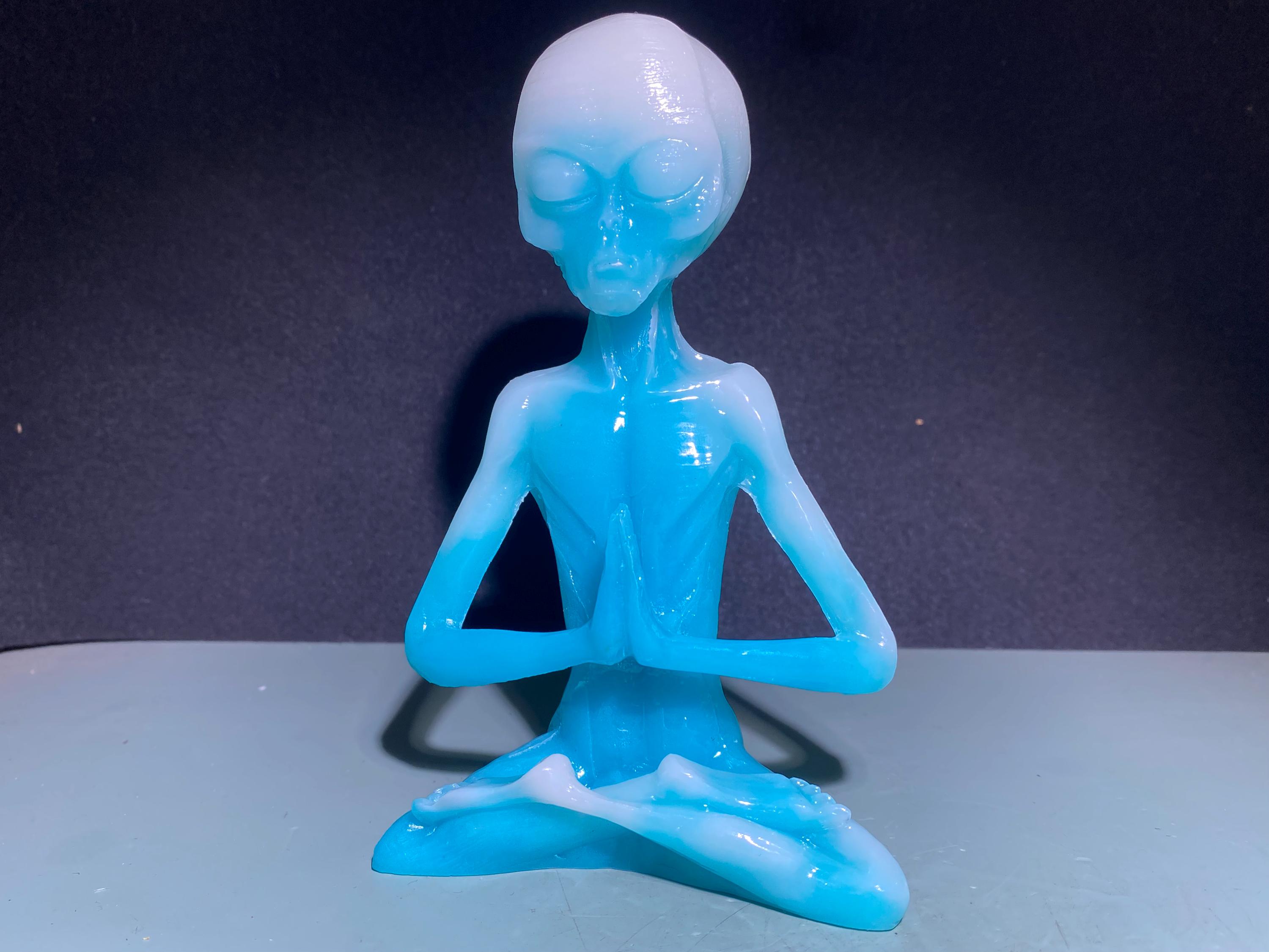 Blue Luminous Alien Skull: Hand Carved Crystal Figurine - Etsy