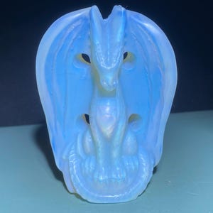 4&#39;&#39;+ Opal crystal,quartz crystal,Fly Dragon skull,Home Decoration,hand carved,crystal Fly Dragon,Crystal Gifts 1pc