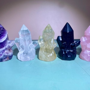 2.2&#39;&#39;+ Natural Quartz crystal,quartz crystal,crystal obelisk,Home Decoration,hand carved,crystal tower wand point,Crystal Gifts 1pc