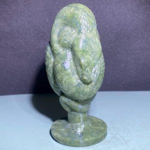 3.9&#39;&#39; Natural Green jade crystal,quartz crystal,Snake skull,Home Decoration,hand carved,crystal Snake,Crystal Gifts 1pc