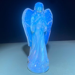 4.4&#39;&#39;+ Opal crystal,quartz crystal,Angel skull,Home Decoration,hand carved,crystal Angel,Crystal Gifts 1pc