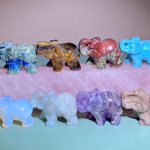1.5&#39;&#39;+ Natural Quartz crystal,quartz crystal,Elephant skull,Home Decoration,hand carved,crystal Elephant,Crystal Gifts 1pc