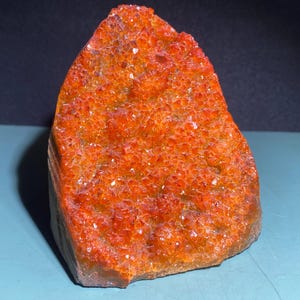 Orange Geode quartz,quartz crystal,Vug specimen,Home Decoration,hand carved,crystal Geode,Crystal Gifts 1pc