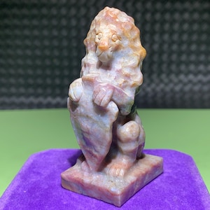 3&#39;&#39;+ Natural Agate quartz,quartz crystal,lion skull,Home Decoration,hand carved,crystal lions,Crystal Gifts 1pc