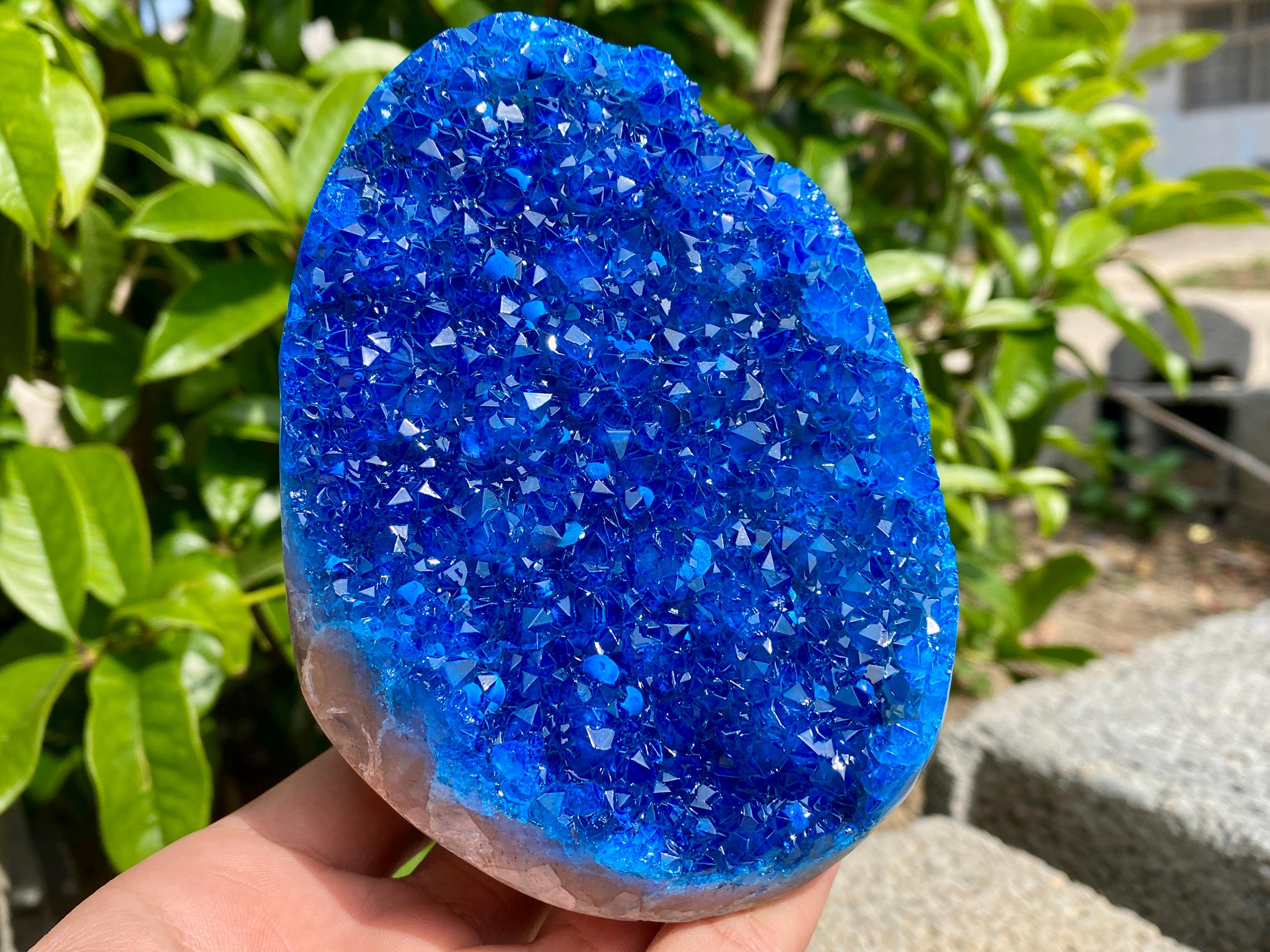 Geode Blue Crystal Rock