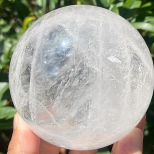 90mm Natural Clear crystal,quartz crystal,Crystal sphere,Home Decoration,hand carved,crystal ball,Crystal Gifts RR-49
