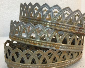 Metal Lace Ribbon Tin Filigree Edging Decorative Trim For Etsy