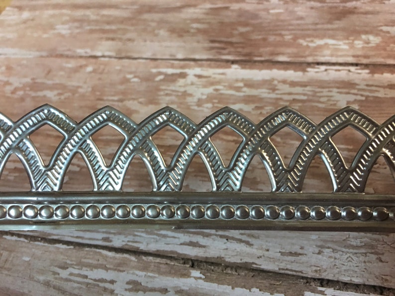 Decorative METAL Trim CROWN trim 3 ft Metal Trim Shiny | Etsy