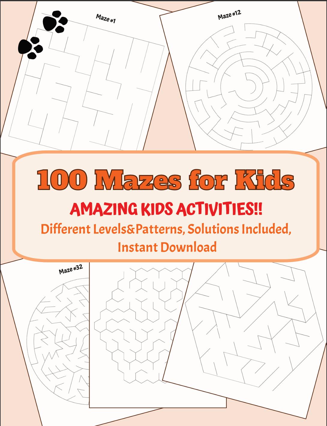 Simple Mazes For Kids