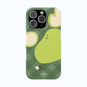 Golf Phone Case, Hand Drawn Golf Illustration, Gift for Dad, iPhone 16 15 14 13 12 11 Pro Max X XS