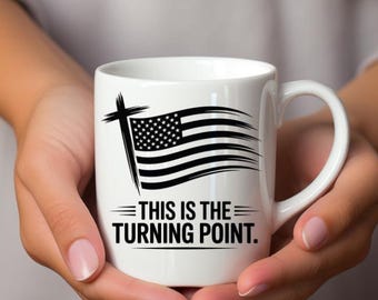 Turning Point USA Flag Mug, Patriotic Gift