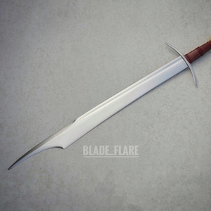 Handmade Falchion Sword: 14th Century Reverse Edge Replica