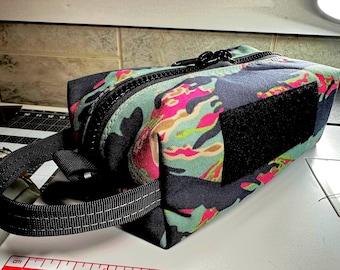 Cordura Zippered Box Pouch/NO LINER/Toiletry Bag