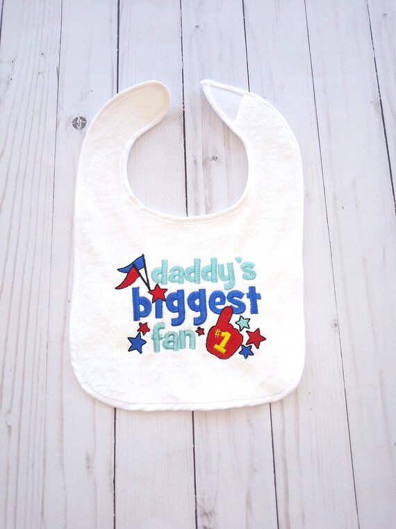 Funny Embroidered Personalised Bib Baby Shower Gift Daddy its your turn for the 