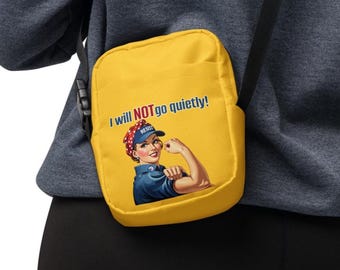 Feminist resist utility crossbody bag small phone wallet convertible shoulder bag Resistance gear for women political protest purse for her
