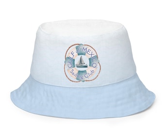 Gulf of Mexico bucket hat Gulf of Mexico Sailing Club hat for boat pool beach hat sun hat packable hat reversible bucket hat boating hat