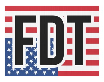 Instant FDT sign for protest march printable fuck Donald Trump sign instant download print from home postcard flyer poster anti Trump