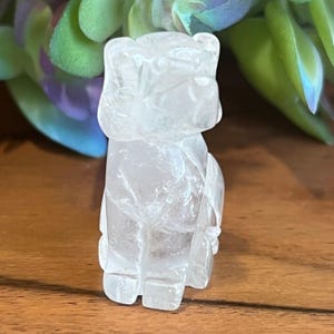 Clear Quartz Dog Carving, Crystals and Gemstones, Natural Crystal, Druzy Dog Carving, Crystal Carving, Jewelry, Clear Quartz, Dog, Altar