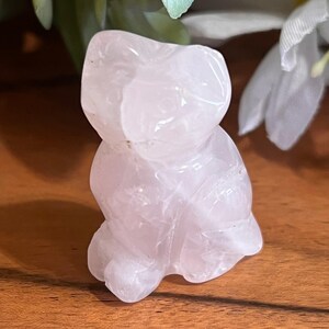 Rose Quartz Cat Carving, Crystals and Gemstones, Natural Crystal, Druzy Cat Carving, Crystal Carving, Cat Jewelry, Cat, Altar, Pink Cat