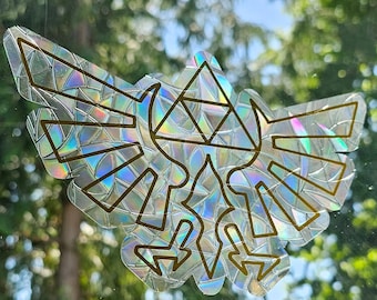 Zelda Hylian Crest Suncatcher Window Sticker Decal