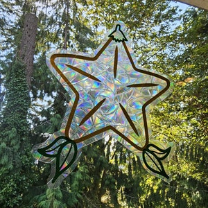 Island Star Paopu Fruit Window Cling Sticker Suncatcher Decal
