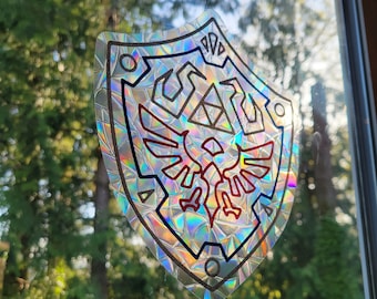 Legend of Zelda Hylian Shield Window Cling Suncatcher