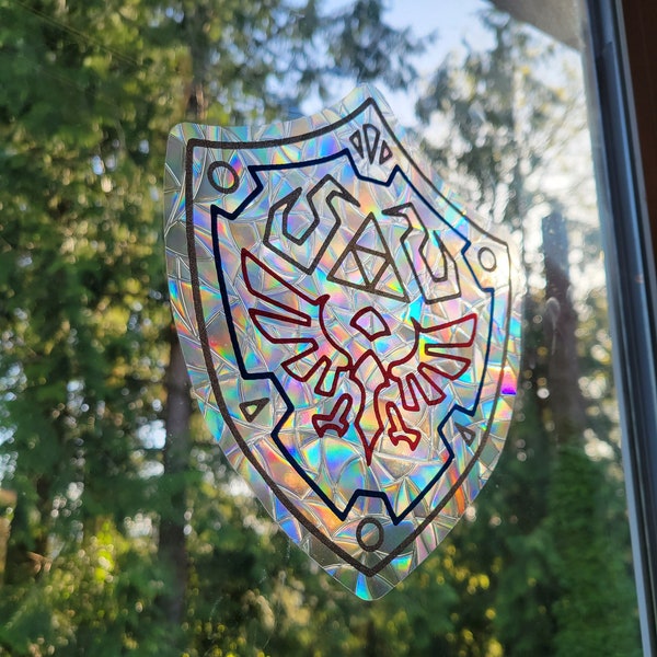 Legend of Zelda Hylian Shield Window Cling Suncatcher