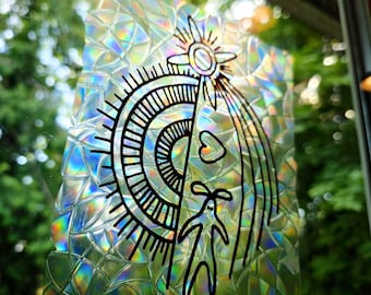 Scorch Marks Fantasy Magic Suncatcher Window Cling Sticker