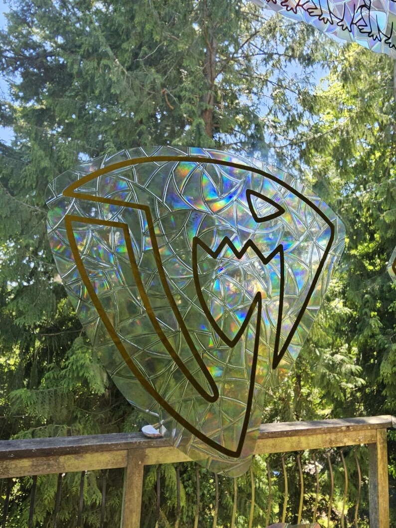 Monster Railing Anime Guild Emblem Rainbow Window Sticker Suncatcher Decal - Etsy