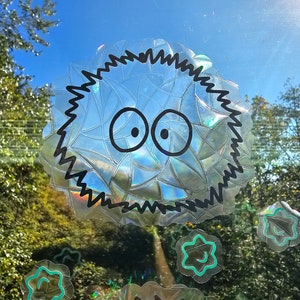 Set of 2 Soot Sprite Suncatcher Window Clings Decal