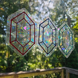 Legend of Zelda Rupee Suncatcher Window Stickers Decal