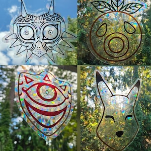 Legend of Zelda Majoras Mask Suncatcher Window Cling Decal