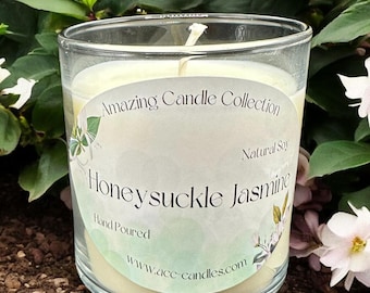 9 Oz Honeysuckle Jasmine Scented Candle