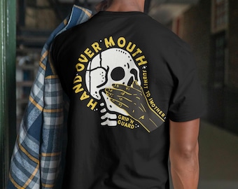 Hand Over Mouth Smother BJJ T-Shirt – Brazilian Jiu-Jitsu Grappling Tee – Fight-Inspired Apparel for Grapplers