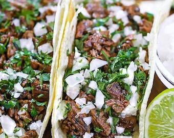 Carne Asada Tacos Recipe PDF | Authentic Mexican Street Tacos | Easy Dinner Printable