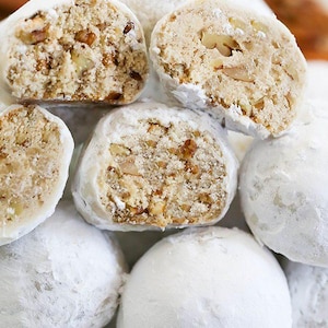 Pecan Snowballs Recipe PDF | Classic Holiday Cookie | Easy Christmas Baking Printable