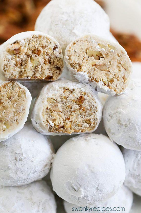 Pecan Snowballs Recipe PDF | Classic Holiday Cookie | Easy Christmas Baking Printable
