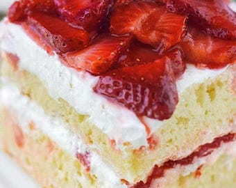 Easy Homemade Strawberry Shortcake Recipe PDF | Ad-Free Digital Dessert Download