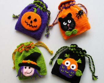 Bags of Halloween Fun - 5" (13cm) Trick-or-Treat - sacs de fête - Jack o' lantern - PDF téléchargement instantané