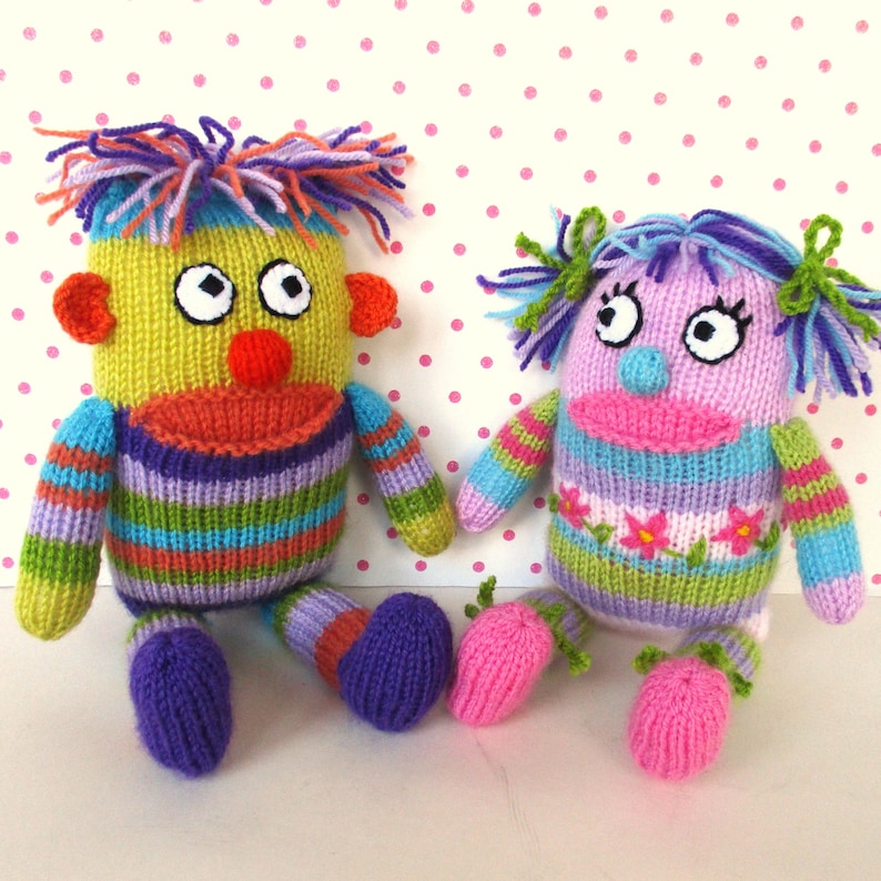 Little Worry Monsters Toy Knitting Pattern Worry Doll 10 Etsy UK