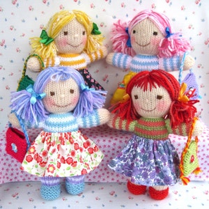 Rainbow Rascals 923cm Toy knitting pattern/ Doll knitting pattern/ Doll clothes pattern Pdf instant download image 5