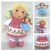 DOLLY ROSE - 8' (20cm) - Doll toy knitting pattern - Pdf instant download 