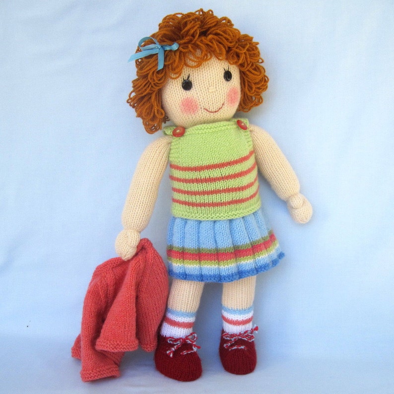 2 doll knitting pattern, Belinda Jane and Merrily Ann Raggedy Ann 18 45cm doll knitting patterns INSTANT DOWNLOAD image 4