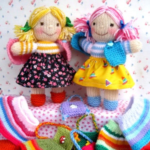 Rainbow Rascals 923cm Toy knitting pattern/ Doll knitting pattern/ Doll clothes pattern Pdf instant download image 3