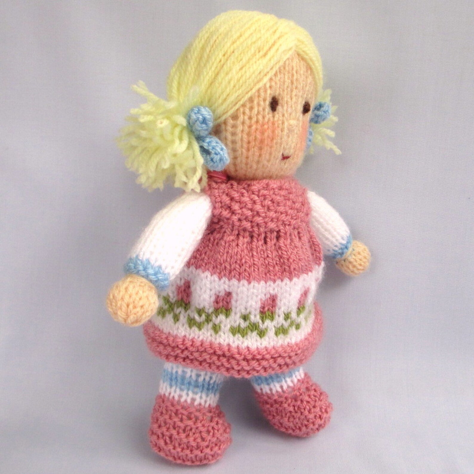 DOLLY ROSE 8 20cm With Tiny Doll Doll Knitting Etsy