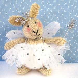 6 Winter Bunnies 6 15cm rabbit doll knitting pattern INSTANT DOWNLOAD toy rabbits image 2